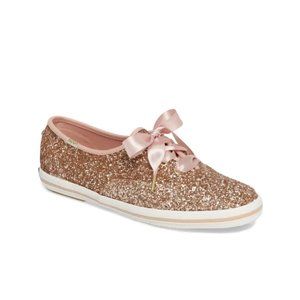 Kate Spade x Keds Pink Glitter Shoes - Size 8.5